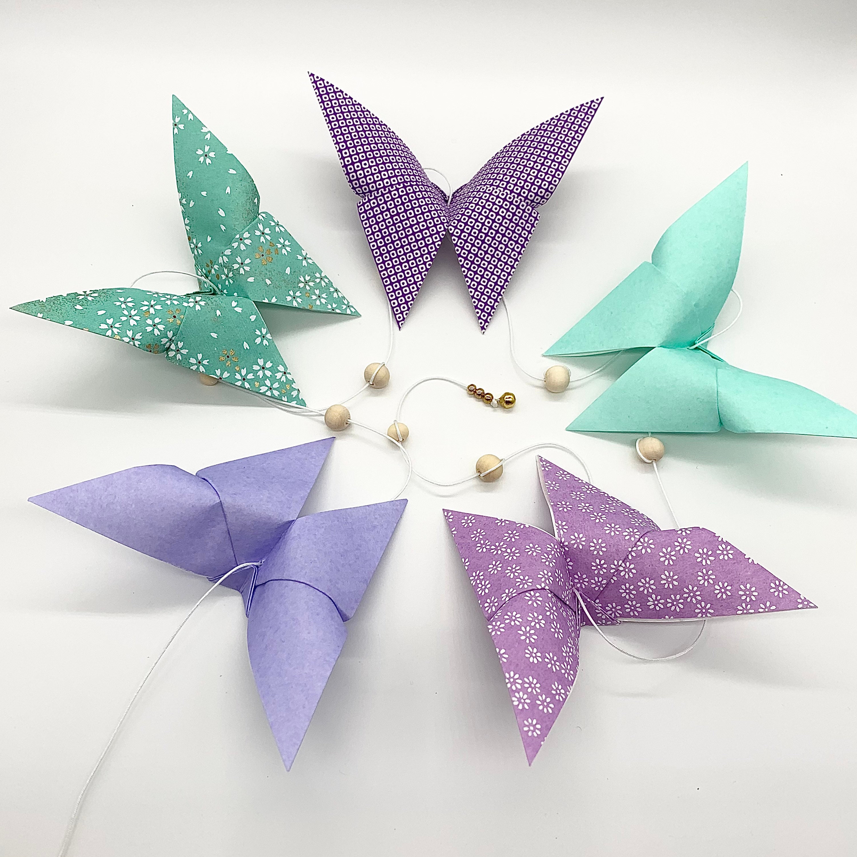 Guirlande de Papillons en Origami