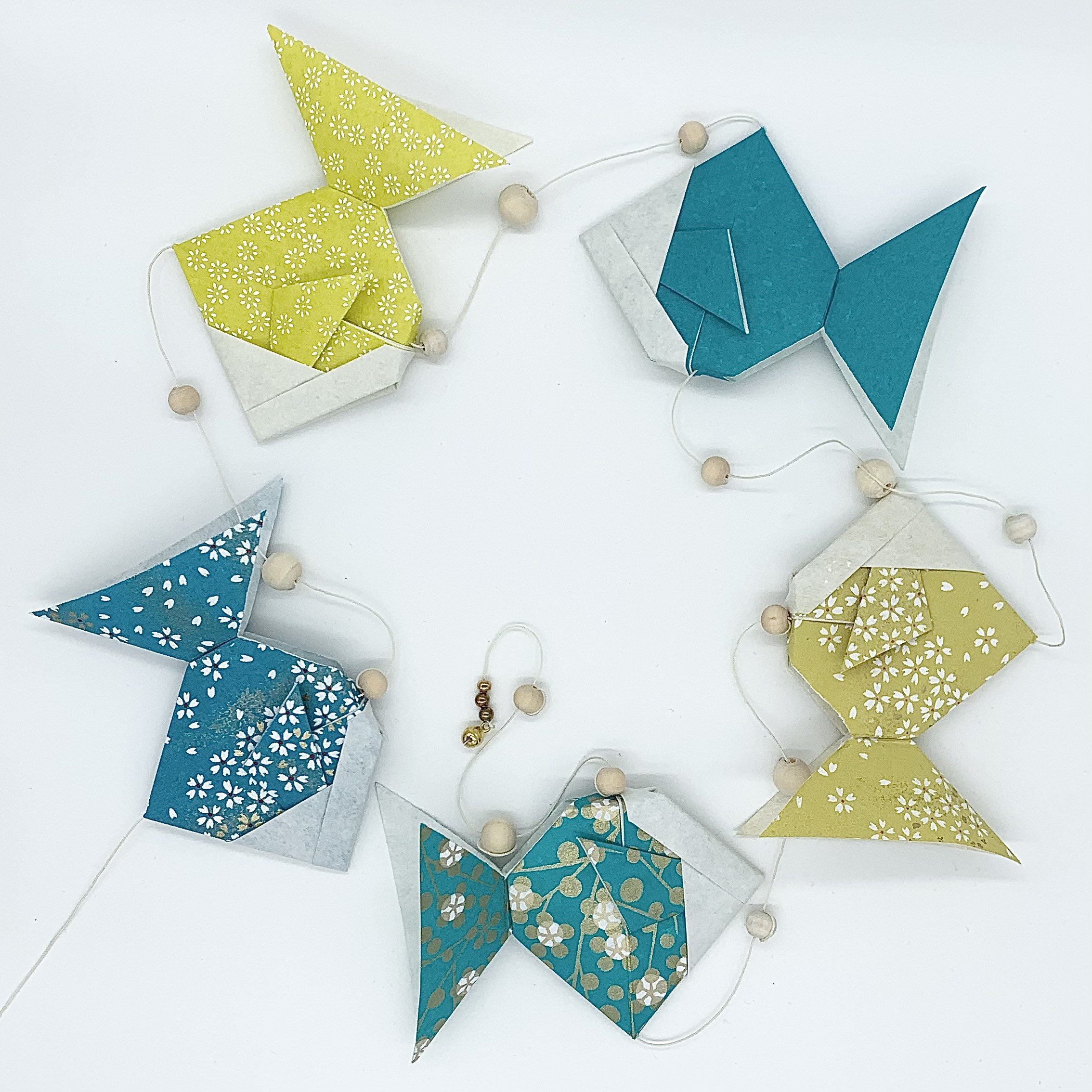 Guirlande de Poissons en Origami