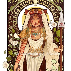ART PRINT || Princess of the Forest