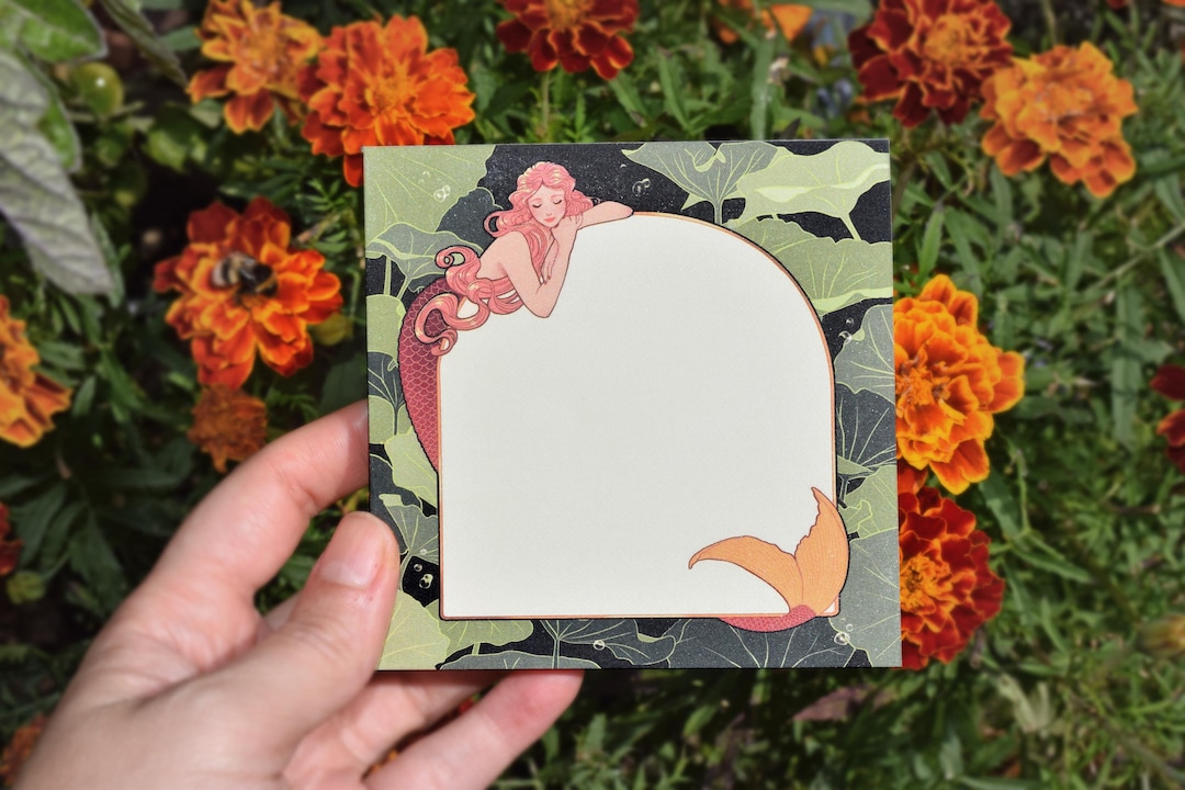 Notepad Mermaid Mermaid Notepad Set - Etsy