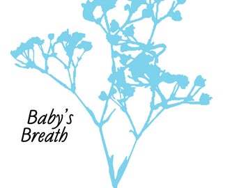 Baby's Breath Decal .svg file for vinyl