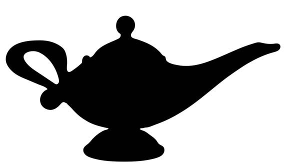 Genie Lamp Svg File For Vinyl Cutting Etsy