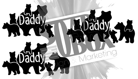 Free Papa Bear With Cubs Svg 455 SVG PNG EPS DXF File