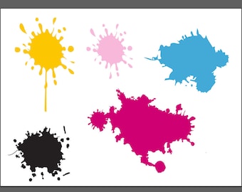 Paint Splats .SVG file for vinyl cutting