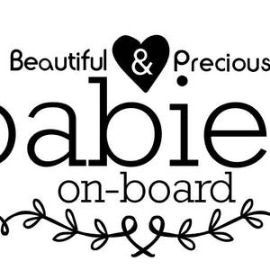 babies on board svg file for vinyl