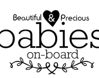 babies on board svg file for vinyl