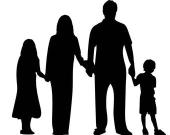 Family of 4 .svg file for vinyl