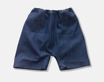 Short en jean à ouverture facile pour incontinents adultes