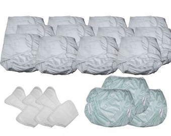 Paquete de pañales lavables para adultos de día y noche