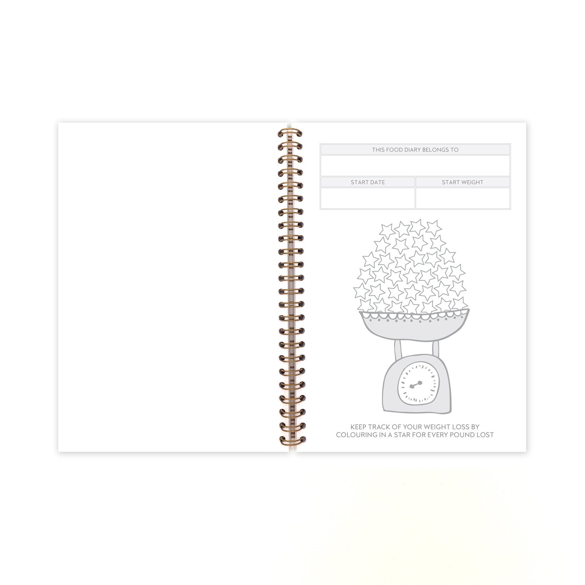 Weight Loss Food Diary Marble Etsy UK