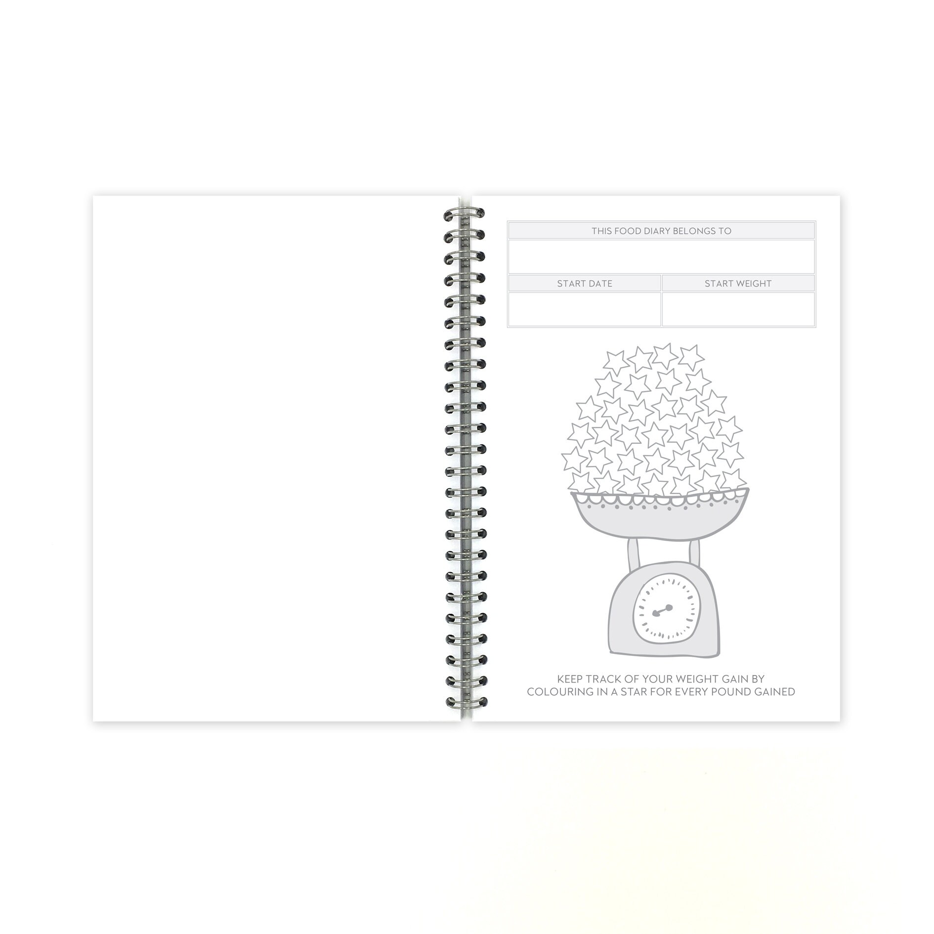 WEIGHT GAIN Food Diary I Can Do This Etsy