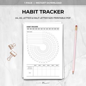 Habit Tracker Printable Download Image