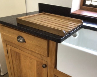 Solid Pine Wooden Draining Board for a belfast/butler sink