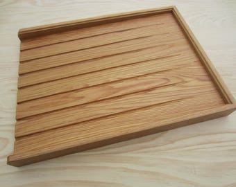 Large Solid Oak Draining Board for a belfast sink for Quality all Our Oak boards screwed and glued with oak dowels to cover not Nailed