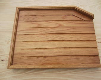 Left Hand Side Large Solid Oak Draining Board for Quality all Our Oak boards are screwed and glued with oak dowels to cover not Nailed