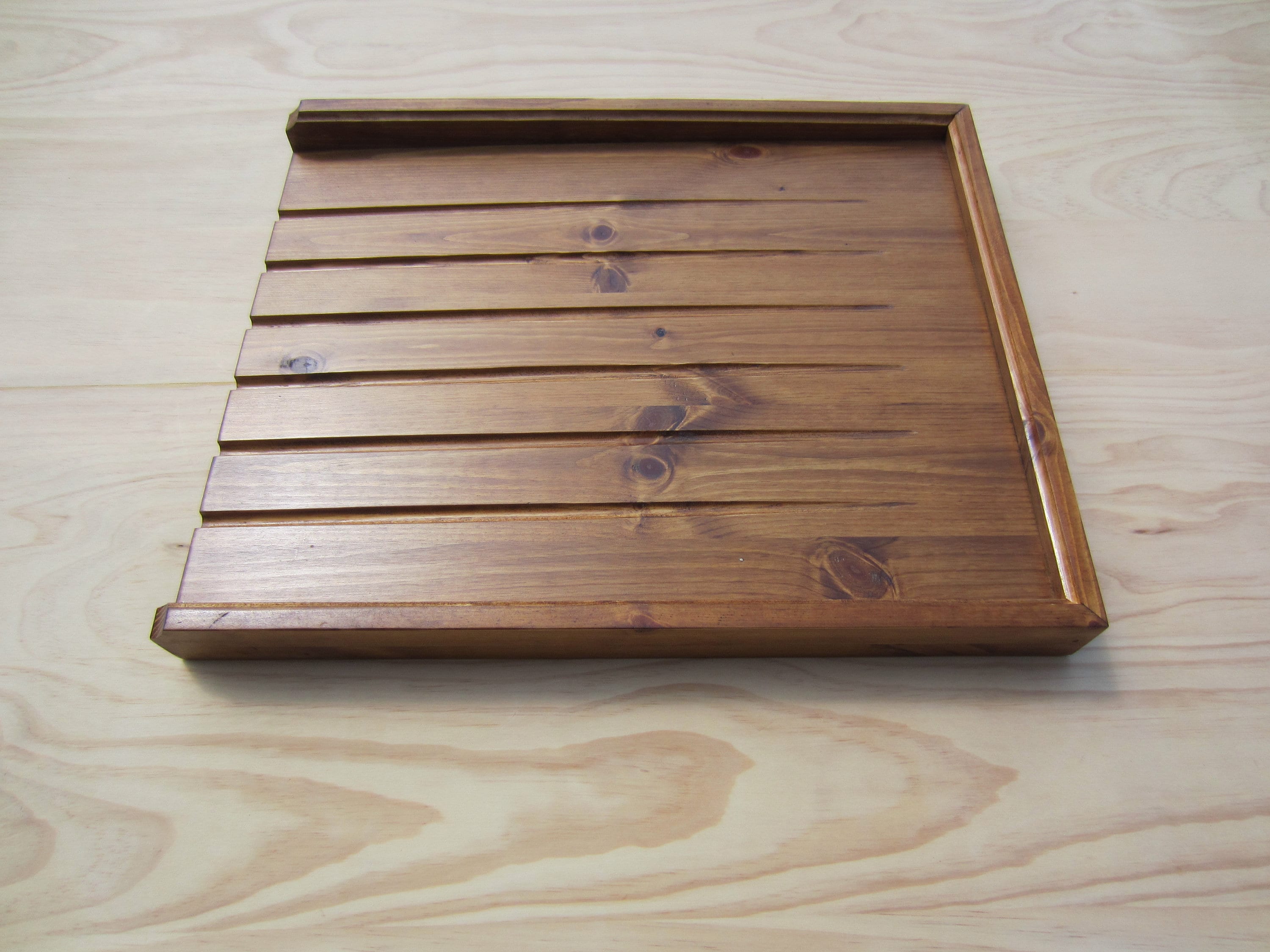 Large Wooden Draining Board for Belfast Butler Sink Wood Drainer Made From  Solid Oak Wood 