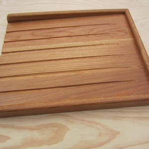 Large Sloping Solid Oak draining board for Belfast sink for Quality all Our Oak boards screwed and glued with oak dowels to cover not Nailed image 9
