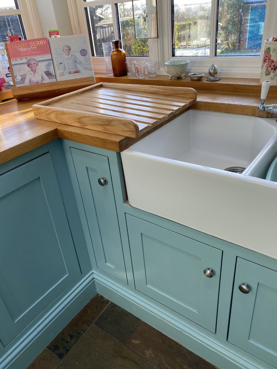 Large Sloping Solid Oak Draining Board for Belfast Sink for Etsy UK