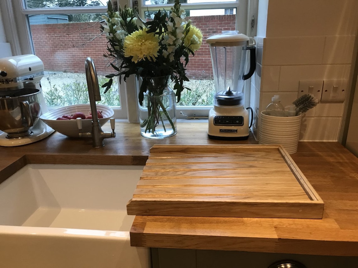 Solid Oak Draining Board for a Belfast/butler Sink for Qaulity Etsy UK