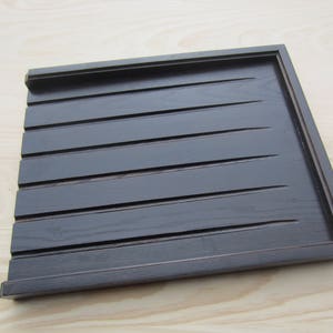 solid dark ASH draining board for a belfast/butler sink lacquer finish