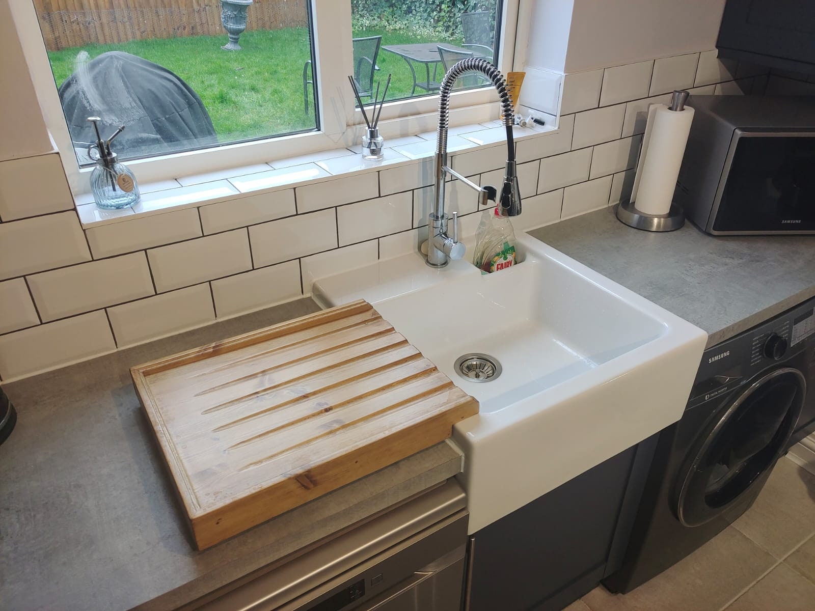 Routing a draining board for undermount sink when worktop is already in  place? : r/DIYUK