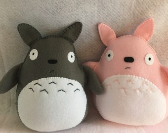 pink totoro plush