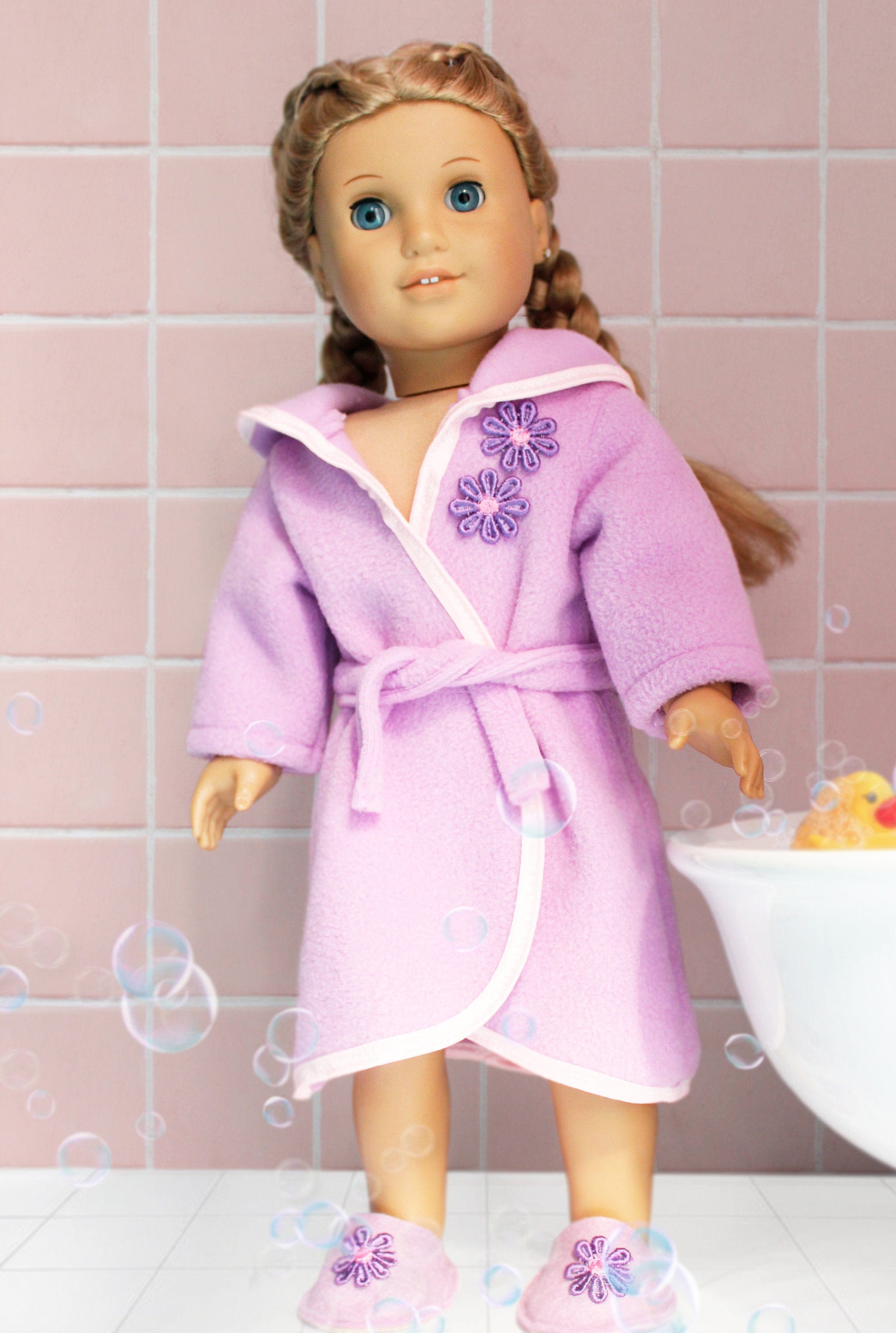 18 Doll Clothes Doll Bath Robe American Girl Doll Robe Etsy