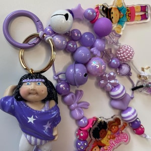 Cabbage Patch Doll Bag/Backpack charm, Vintage PVC Character