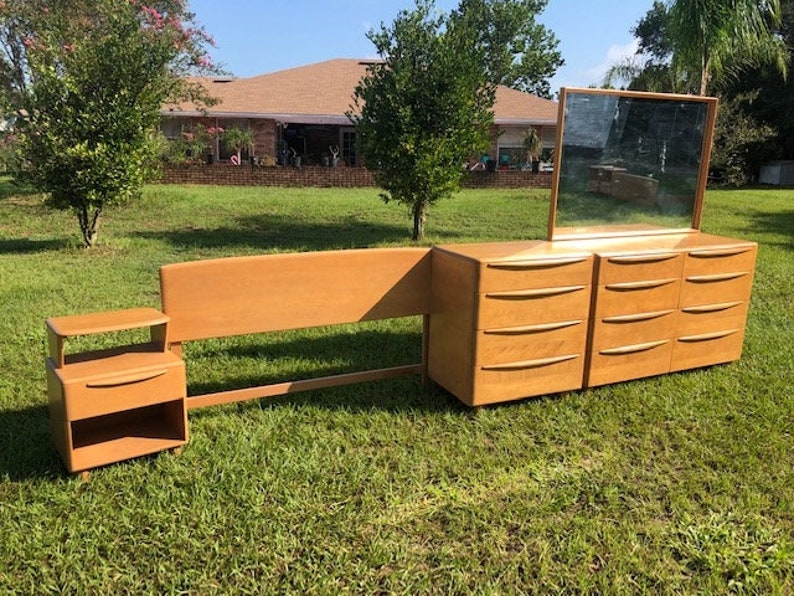 HEYWOOD WAKEFIELD ENCORE Bedroom Set Restored in Champagne Etsy