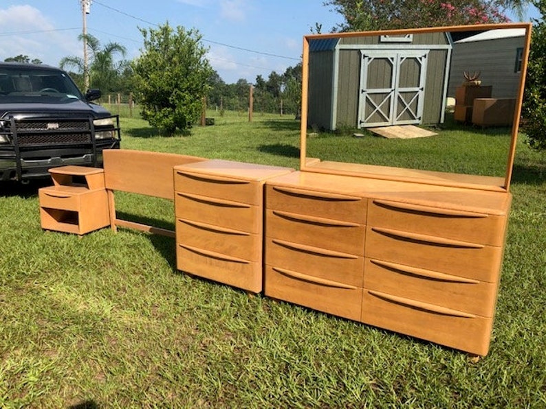 HEYWOOD WAKEFIELD ENCORE Bedroom Set Restored in Champagne Etsy