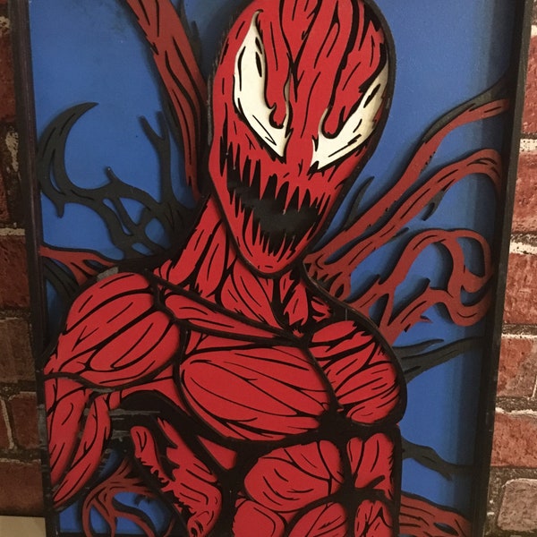 Marvel's Carnage Multilayered 3D Plaque