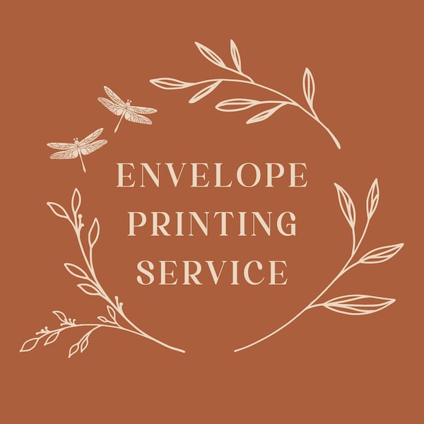 Envelope Printing Service - Printed Return Address and Guest Address