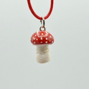 Fly Agaric Lucky Charm Red Mushroom Fly Devil Raven Bread Light of the Earth Fool Mushroom Fly Sponge Fly Killer Amanita muscaria pendant