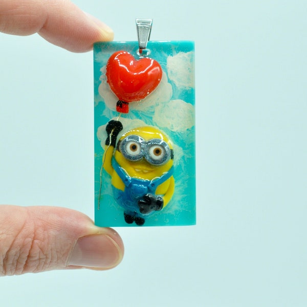 Minion with heart balloon flying Otto Liebe Herzchen Minion fan pendant