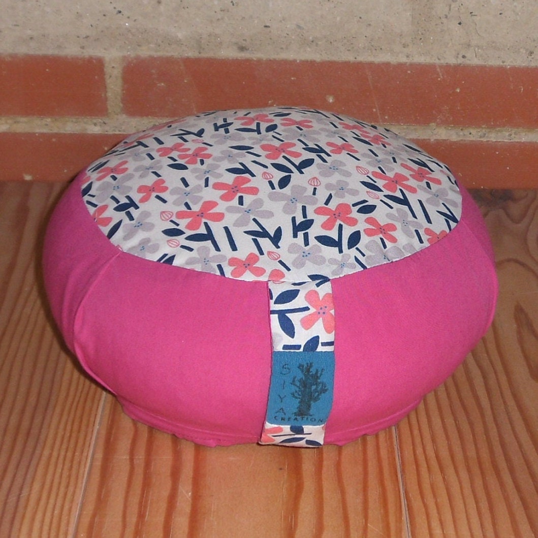 Petit Zafu Bio, Coussin de Méditation Ecologique, Yoga, Coton Biologique, Bien-Etre