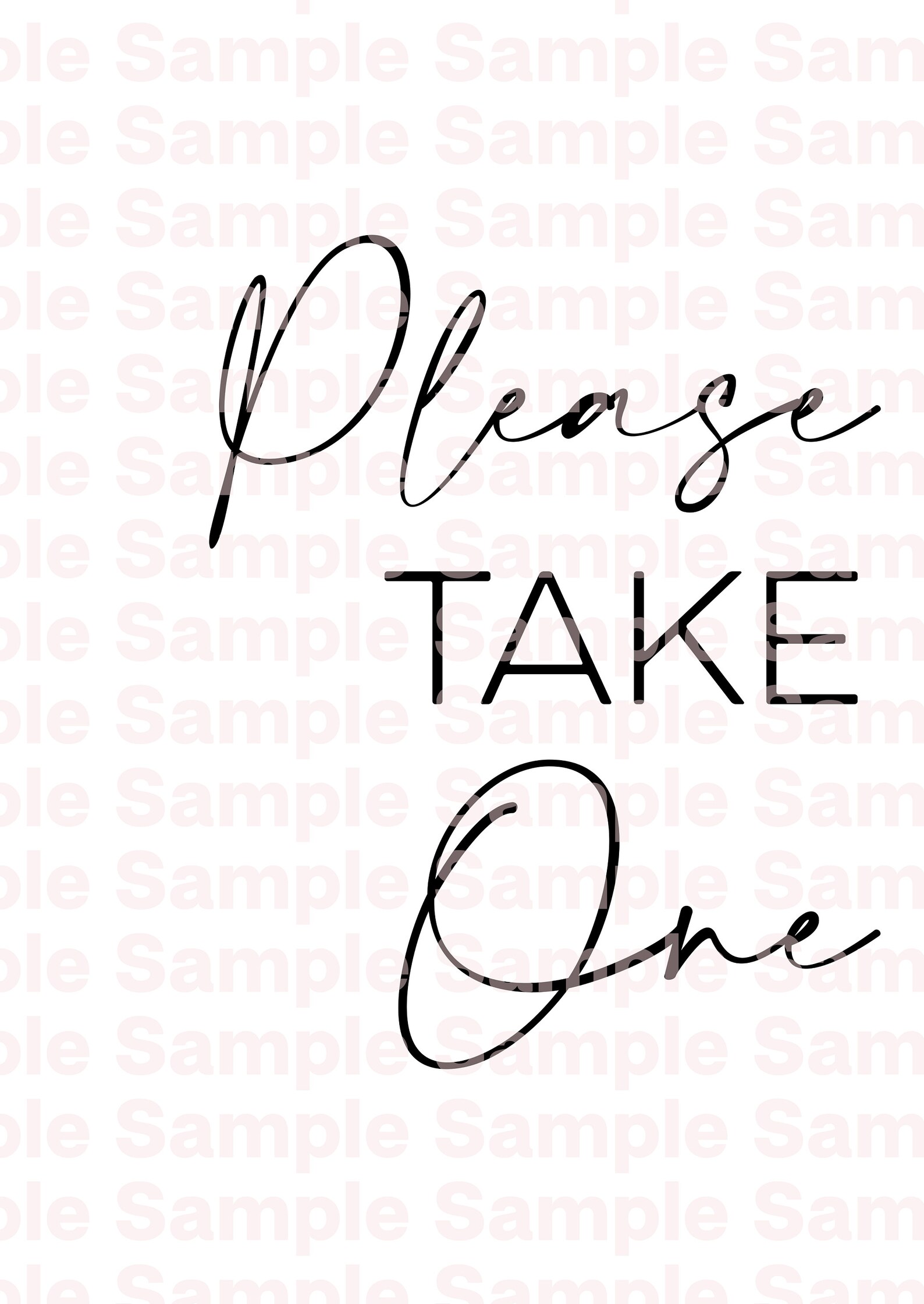 Printable #39 please Take One #39 Sign Minimalist Etsy Printable #39 please Take One #39 Sign Minimalist Etsy