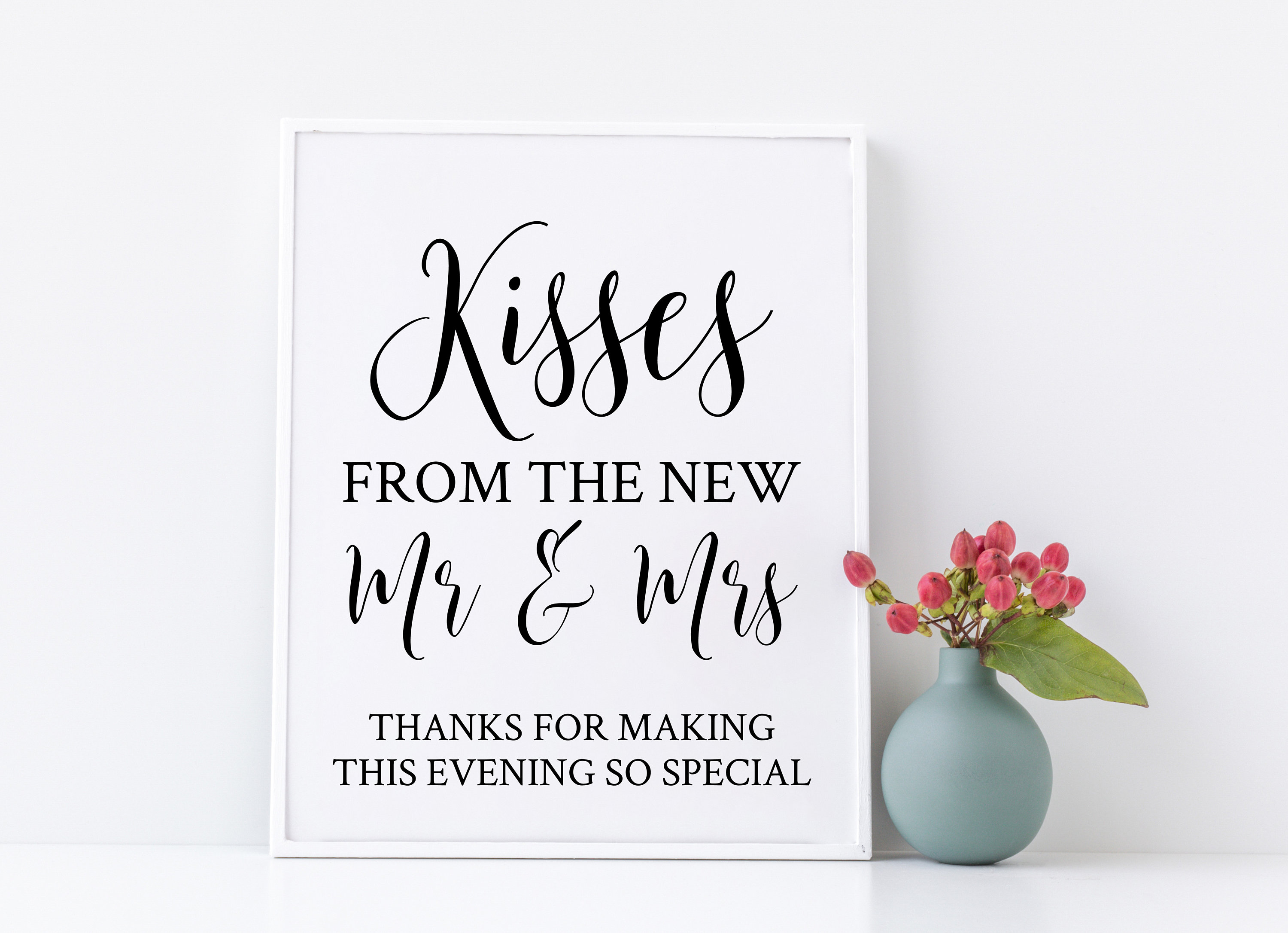 Kisses From the New Mr and Mrs PNG/SVG Cutting File PDF | Etsy