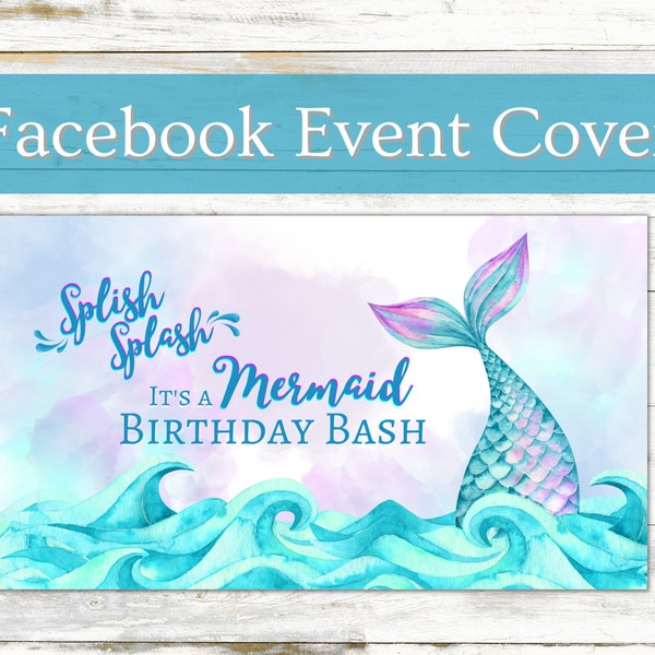 Mermaid Birthday Party Invitation, Splish Splash Birthday Bash, Girl Pink Aqua Purple Gold Mermaid Birthday, Under The Sea, Instant Download