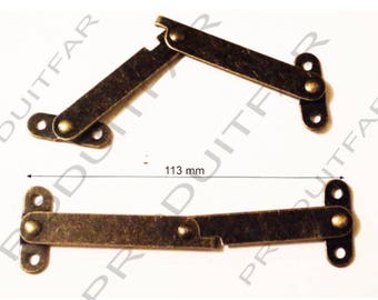 4 Hinge Trestle Foldable Locking Compass For Chest Ladder Trestle Etc. 113 mm Screws Included