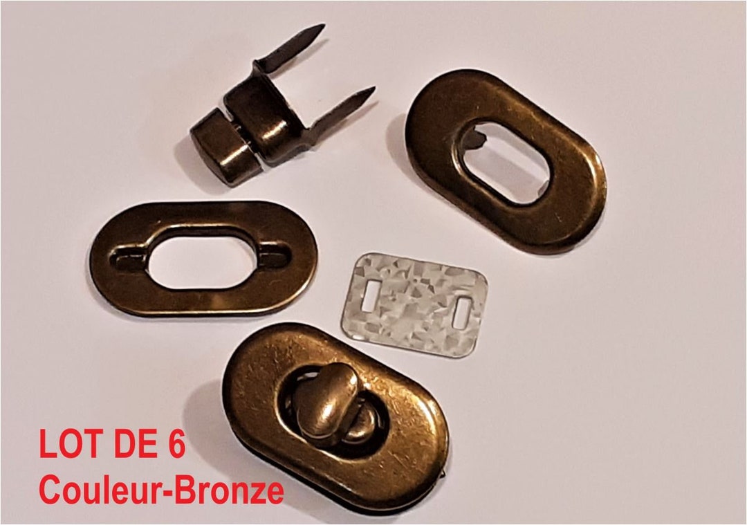 Lot De 4 Fermoirs Tête De Chat Pour Sac à Main - Alliage De Zinc, Or/argent/noir/bronze - 2.8x2.6 Cm - Pour Remplacement Ou Création DIY De Sacs, Portefeuilles