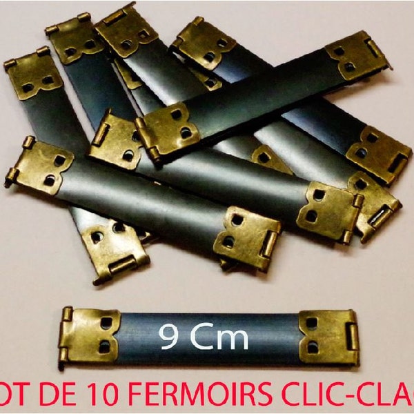 Clic Clac , Fermoir , Etui à lunette , Porte monnaie , Sac  , Bourse , Purse  9 cm lot de 10