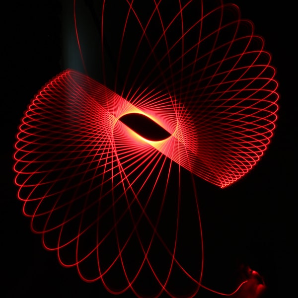 Light painting - Red Spirograph