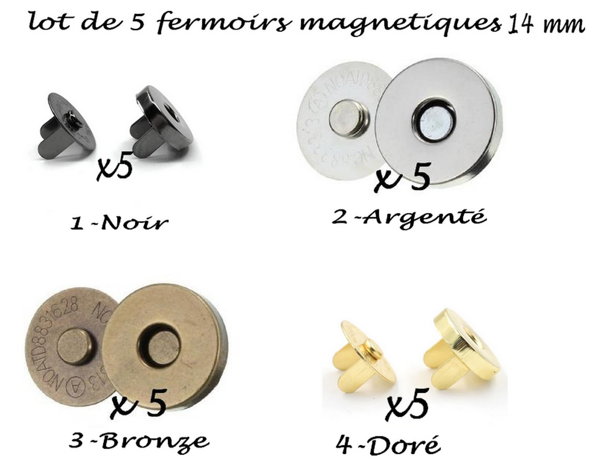X5 magnetic clasp, round clasp for bag, clasp for purse, silver clasp…