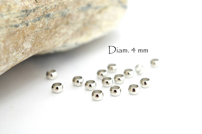 Diam 25 crimps dark silver Platinum : 4 mm