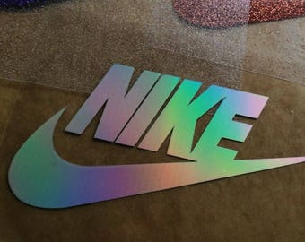 nike iron on logos, nike iron on patches, nike shirt applique, nike diy patches, glitter nike heat transfer decal, tshirt appliques