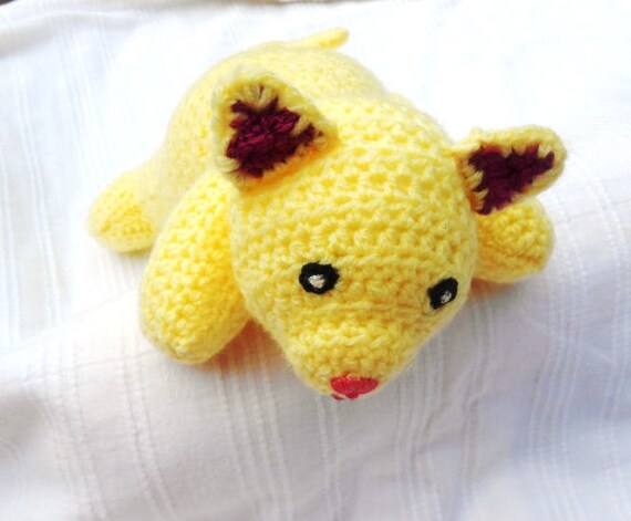 Doudou Bebe Chat Timmy Chaton Mignon Crochete Main Cadea De Etsy