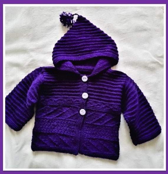 Manteau Bebe 6 Mois Manteau Tricote Main Manteau Bebe A Etsy