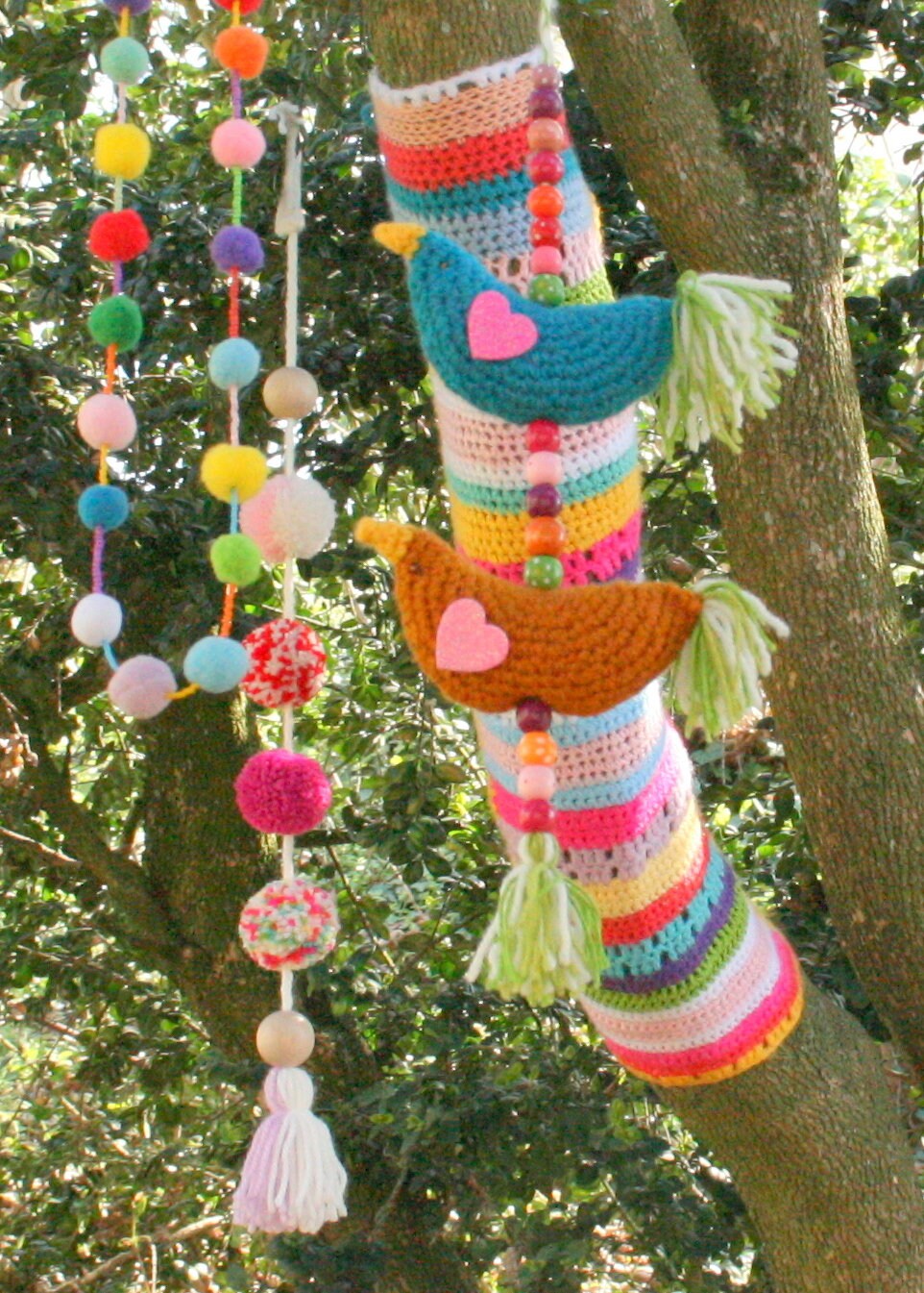 Suspension Oiseaux Au Crochet