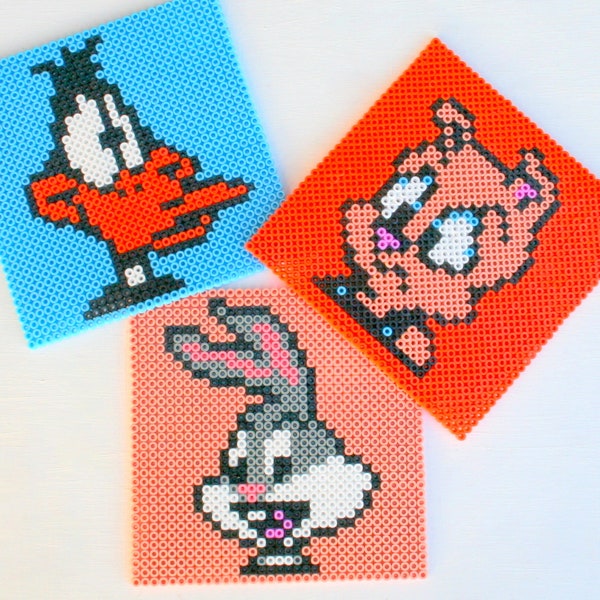 Dessous de verre Looney Tunes Show (Warner Bros) en perles hama