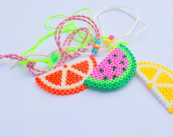 Fruit necklace in hama pearls